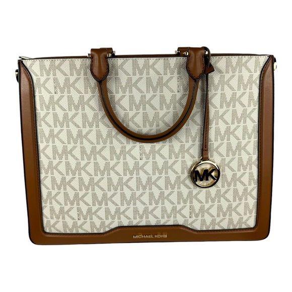 Michael Kors Jessie Vanilla Luggage Large Tote - Picture 10 of 16